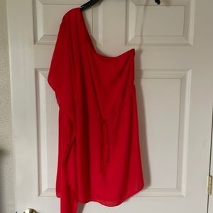 One shoulder dress
